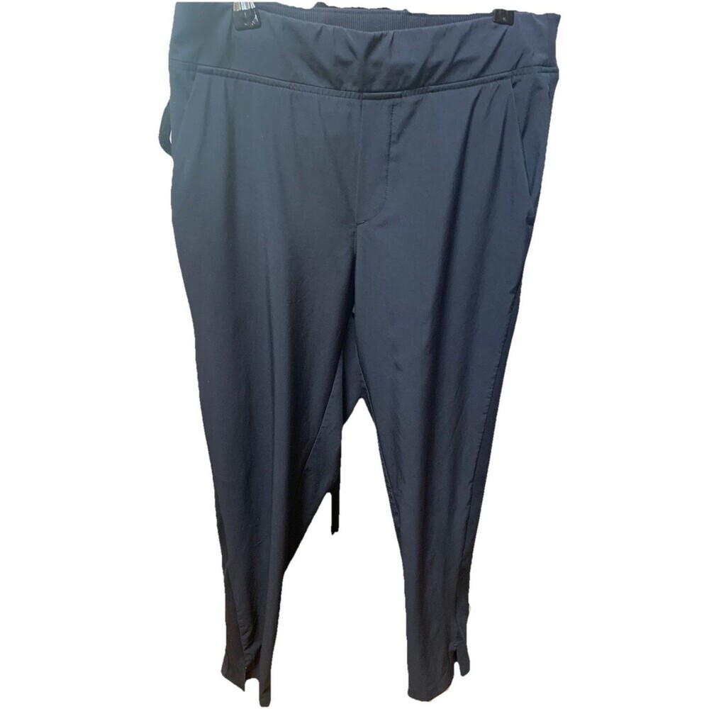 Athleta Pull On Hybrid Outdoor Pants Lightweight Navy Blue